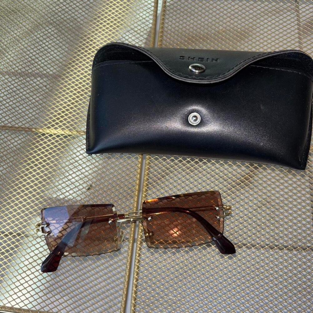 Brown and silver vintage sunglasses